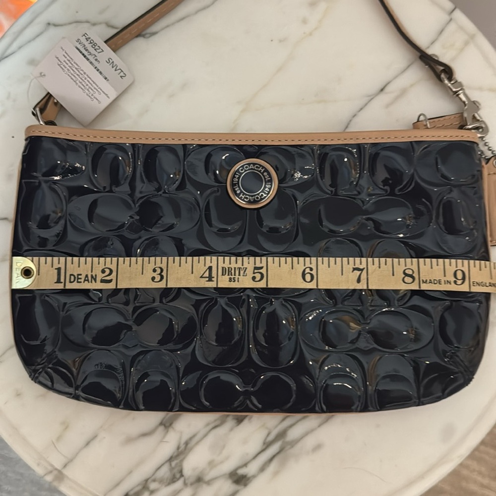 New Coach Blue Wristlet/mini Bag - Picture 2 of 4